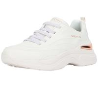 Skechers Women's Hazel Step N Flow Sneaker, White Hot Melt/Mesh, 6 UK