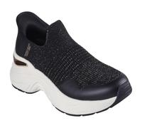 Skechers Women's Hazel-Sugarland Hands Free Slip-Ins Sneaker, Black/Rose Gold, 8.5