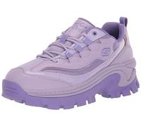 Skechers Women's HI-RYZE DOJA` LITE POP Trainers, Lavender Leather/Mesh/Durapatent Trim, 3 UK