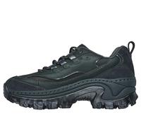 Skechers Women's HI-RYZE DOJA'LITE Premium Trainers, Olive Leather/Mesh Trim, 3 UK