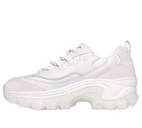 Skechers Women's HI-RYZE DOJA'LITE Premium Trainers, White Leather/Mesh Trim, 5 UK