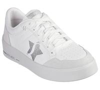 Skechers Women's Hiland-Illuminated Neutrals Sneaker, White, 3.5 UK