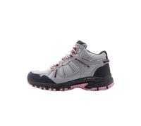 Skechers Women's Hillcrest Bound Peak, Gray Synthetic/Textile/Pink Trim, 8 UK