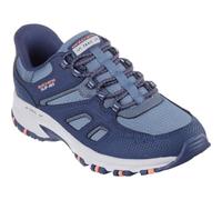Skechers Women's Hillcrest Kamalino Slip-On Sneakers, Navy Synthetic/Textile/Coral Trim, 3.5 UK