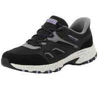 Skechers Women's Hillcrest Kamalino Hiking Shoe, Black Synthetic/Textile/Purple Trim, 6 UK