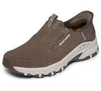 Skechers Women's Hillcrest-Sunapee Hands Free Slip-ins Sneaker, Dark/Taupe, 9
