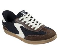 Skechers Women's Hotshot Everyday Ease Slip-On Sneakers, Black Nylon/Brown Leather/Trim, 5.5 UK