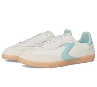 Skechers Women's Hotshot - For The Win Sneaker in Natural/Aqua, Size 7 | Leather/Synthetic