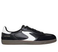 Skechers Women's Hotshot - Kickoff Sneaker in Black/White, Size 3.5 | Synthetic/Leather