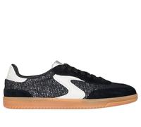 Skechers Women's Hotshot - Meshing Well Sneaker in Black/White, Size 5 | Leather/Textile/Synthetic