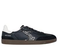 Skechers Women's Hotshot - Shimmering Spots Sneaker in Black/White, Size 6 | Synthetic/Leather/Textile