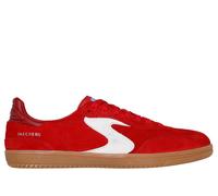 Skechers Women's Hotshot - Varsity Crew Sneaker in Red, Size 3.5 | Leather/Synthetic