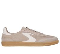 Skechers Women's Hotshot - Varsity Crew Sneaker in Taupe, Size 6 | Leather/Synthetic