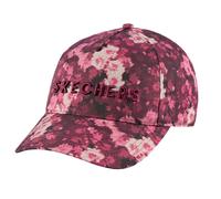 Skechers Women's Inbloom Baseball Hat in Natural/Burgundy | Polyester/Spandex