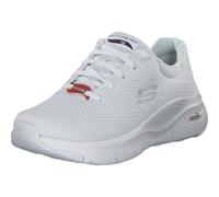 Skechers Women's Invalid Asin Trainers, Wnvr White Navy Red, 8 UK