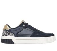 Skechers Women's Jade Lustrous Luxury Sneaker, Black Duraleather/Multi Trim, 4 UK