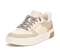 Skechers Women's Jade-Radiant Roar Hands Free Slip-ins Sneaker, Natural/Gold, 5