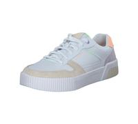 Skechers Women's Jade Stylish Type, White Duraleather/Multi Trim, 8 UK