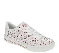 Skechers Women's James Goldcrown: Arch Fit Arcade-Love on Top Sneaker, White/Red, 9