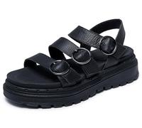 Skechers Women's Jammers-lite-Poppin' 2.0 Sandal, Black, 4 UK