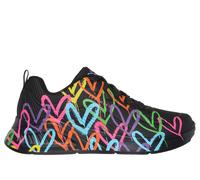 Skechers Women's Uno Lite Heart Of Hearts Womens Trainers - Black Multi Synth - Size: 3