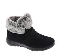 Skechers Women's Joy Plush Dreams ON-The-GO Midtown CHILL Baby, Black Gray Suede, 3.5 UK
