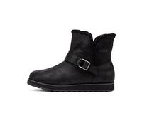 Skechers Women's Keepsakes 2.0 Cabin Feels Fashion Boot, Black Microleather, 6 UK Narrow