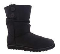 Skechers Women's Keepsakes 2.0-Upland-Mid Big Button Slouch Boot Calf, Black, 7 UK