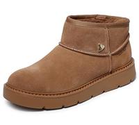 Skechers Women's Keepsakes Cozy Mini Hands Free Slip-ins Snow Boot, Chestnut, 5