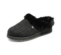 Skechers Women's Keepsakes-Ice Angel. Sweater Slipper with Plush Foam, Black/Black, 6.5 UK