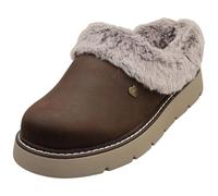 Skechers Keepsakes Bobs CHOC Chocolate brown Womens slipper mules 114762 in a Plain Textile in Size 8