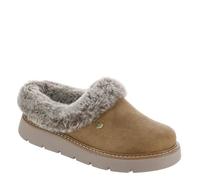 Skechers Bobs Keepsakes Lite Womens Fluffy Slippers Tan, Brown, 4
