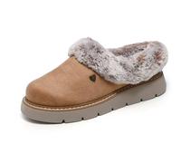 Skechers Women's Keepsakes Lite Cozy Blend Slippers, Chestnut Textile, 5.5 UK