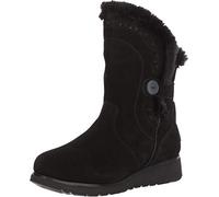 Skechers Women's Keepsakes Wedge Cozy Peak Mid Calf Boot, Black,3.5 UK medium