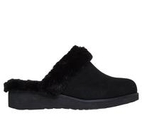 Skechers Women's Keepsakes Wedge - Time To Cruise in Black, Size 8 | Leather/Textile