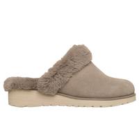 Skechers Women's Keepsakes Wedge - Time To Cruise in Taupe, Size 7 | Leather/Textile