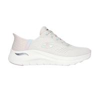 Skechers Womens/Ladies Arch Fit 2.0 - Easy Chic Trainers (Natural/Pink) - Size UK 7