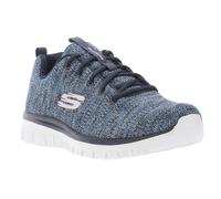 (3 UK, Navy) Skechers Womens/Ladies Graceful Twisted Fortune Trainers