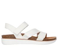 Skechers Women's Lifted Comfort Sandals, White Opulent Garden, 6 UK