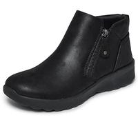Skechers Women's Lovely Vibe Fall in Bloom Ankle Boot, Black Microleather, 7 UK