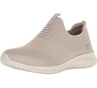Skechers Women's Ultra Flex-First Take Sneaker, Taupe, 6 UK