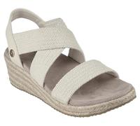 Skechers Women's Martha Stewart Arch Fit Beverlee-Brentwood Wedge Sandal, Off-white, 8