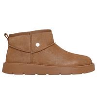 Skechers Women's Martha Stewart: Keepsakes Cosy - Mini Boots in Chestnut, Size 3 | Leather/Textile/Metal