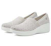 Skechers Women's Martha Stewart Pier Lite-Reflection Loafer, Light Grey Silver, 2.5 UK