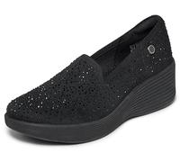 Skechers Womens Martha Stewart Relaxed Fit Parallel Lite - Lavish, Black, 11