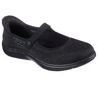 Skechers Women's Mary Jane Flat, Black/Black, 8 UK