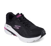 Skechers Women's Max Cushioning Arch Fit 2.0 Avenida Sneaker, Black Textile/Pink Trim, 4.5 UK