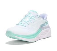 Skechers Women's Max Cushioning Arch Fit Areena Hands Free Slip-ins Sneaker, White/Mint, 6