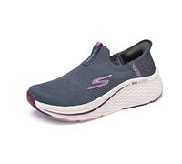 Skechers Women's Max Cushioning Elite 2.0 Eternal Hands Free Slip-ins Sneaker, Charcoal/Burgundy, 4 UK