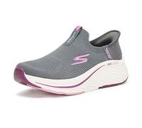 Skechers Women's Max Cushioning Elite 2.0 Eternal Hands Free Slip-ins Sneaker, Charcoal/Burgundy, 9
